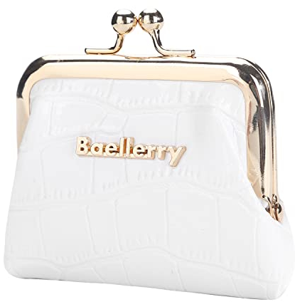 AIFILLE Petit Porte Monnaie Femme Blanc, Portefeuille Vintage pour Femme Fille Ado Porte-Monnaie Porte Feuille Feminin Petite Taille pour Femmes Filles
