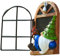 PERTID Gartenzwerg aus Kunstharz | Gartenzwerge im Freien sitzend am Fenster, Zwergstatue Garten für Terrasse, Hof, Rasen, Veranda, Sommerdekorationen im Freien, Cipliko