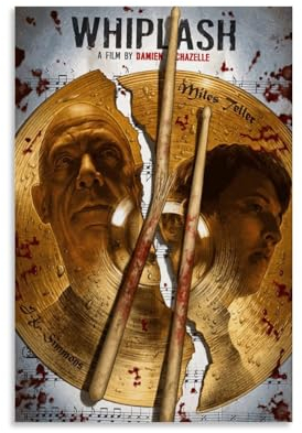 LUISAS Whiplash Movie Poster Dekorative Malerei Leinwand Wandkunst Wohnzimmer Poster Schlafzimmer Malerei,Wandkunst Bilddruck Moderne Familienzimmer Dekor 20x30inch(50x75cm)