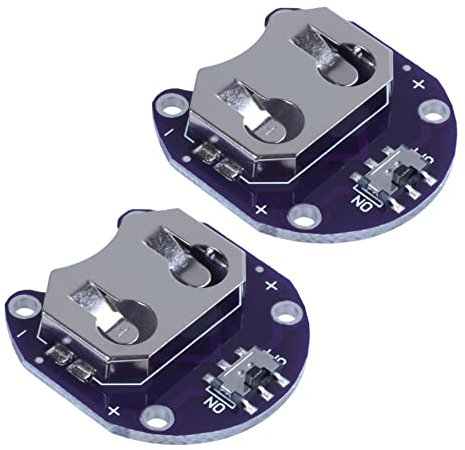 Fegtrty 4X Knopf Zellen Batterie Halter für Cr2032 - mit Schalter