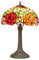 wecrejoni 12 Zoll Buntglas Tischlampe Wunderschöne Rose Tiffany Stil Nachttisch für Schreibtisch Leselicht Schlafzimmer Schlafsaal Wohnzimmer Küche Home Decor
