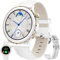 Smartwatch Damen mit Telefonfunktion, 5ATM Wasserdicht 1,32 HD Sportuhr mit Bluetooth Anrufe Fitnessuhr mit Herzfrequenzmonitor Schlafmonitor Schrittzähler, Smart Watch für iOS Android Silber