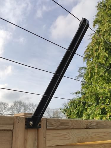 30x Übersteigschutz HOLZZAUN Isolator Zaunerhöhung | Katzenstopp Überkletterschutz verschraubbar für Palisadenzaun Sichtschutzzaun Bretterzaun Gartenzaun Weidezaun Zaun Zäune