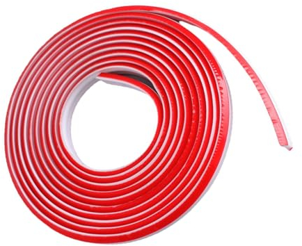 6 Mètres Adhésif Bandes de Calfeutrage pour Moulure Plafond, Plinthe Souple Autoadhésive, Quart de Rond en TPE Autoadhésive de Moulure, pour Bords de Murs, Plafond (Blanc, 12mm x 9mm)