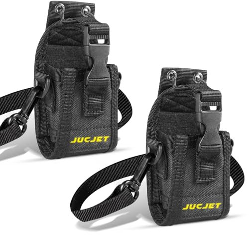 JUCJET 2 Stück Multifunktions-Tasche für Walkie Talkie Nylon Holsteretasche Universal Radio Halfter Beutel Taktisch Funkgerät-Tasche für Militär-Jagd-Camping