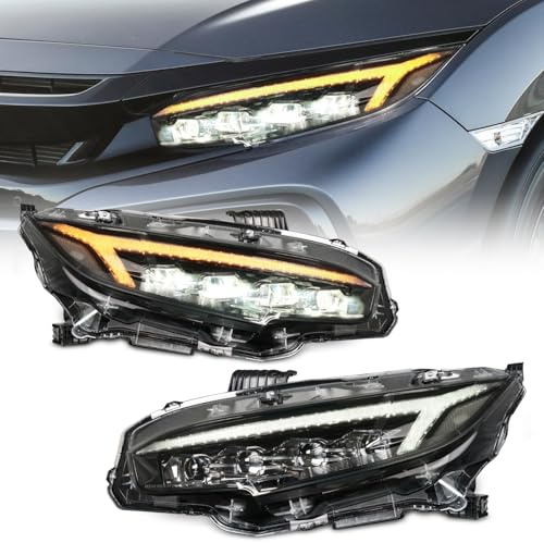 Archaic 4 LINSE Scheinwerfer Für 10th Honda Civic Seden Hatchback 2016-2021