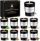 Duftkerze im Glas | Candle Duftkerzen Geschenkset aus 9 Düft Kerze für Frauen mit Sojawachs Aromatherapie Duftkerze Set Kleine Kerzen Geschenke für Frauen Geburtstag Valentinstag Muttertag Weihnachten
