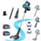 ikeborm Cordless Vacuum Cleaner, 45000pa Powerful Vacuum for Makita 18V Battery, 550W Stick Vacuum Cleaner 6-in-1 for Hard Floor Carpet Pet Hair (2 * 5500mAH Battery)