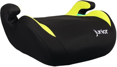 Kindersitzerhöhung ECE R129 Autositz für Kinder Sitzerhöhung Auto I-Size Kindersitz (SCHWARZ/GRÜN)