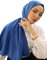 Silk Home – Schal, Kopfbedeckung, Hijab, Kopftuch - perfekt für den Alltag (azurblau)