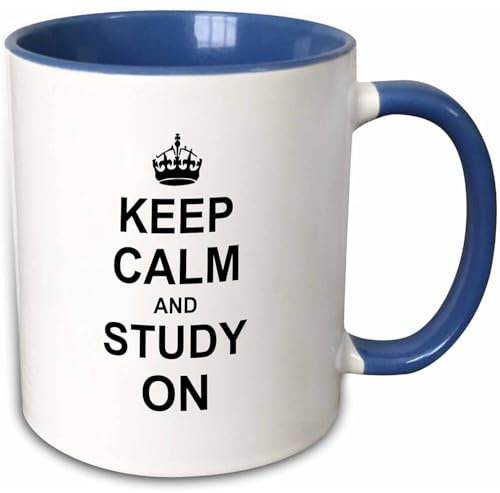 Mug Cup with Handle Ceramic Cup 330Ml, Keep Calm and Study On Ceramic Mugs Funny for Office Men Tea