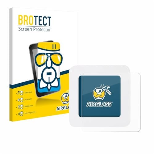 brotect Glass Screen Protector Film compatible with Xiaomi Mi Temperature and Humidity Monitor 2 - Glass-Foil Protection [Scratch Resistant]