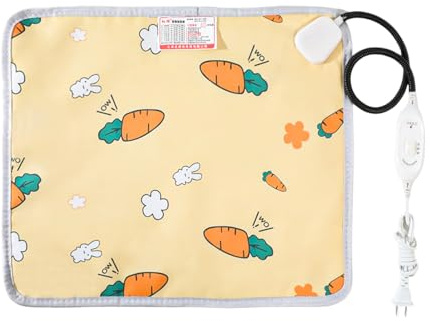 Gacqpli Manta eléctrica para Gatos, Cama térmica para Mascotas, cojín térmico para Mascotas en Interiores, para Cachorros, y Animales pequeños, para sofá, Invierno, Camping, casa y habitación