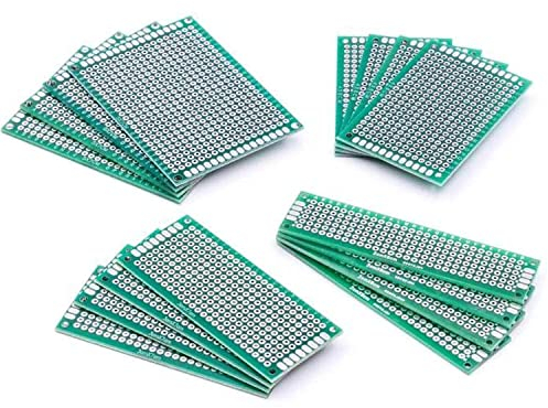 AZDelivery Set Prototipo 16 Placas Doble Cara Universal PCB Compatible con Arduino con E-Book Incluido!