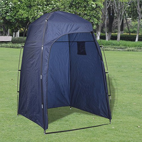 Festnight Tienda de Campaña para Ducha/WC/Vestidor - Color de Azul, 130x130x210 cm