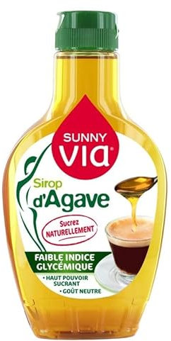 SUNNY VIA - Sirop D'Agave Doseur 350 G - Lot De 4 - Vendu Par Lot