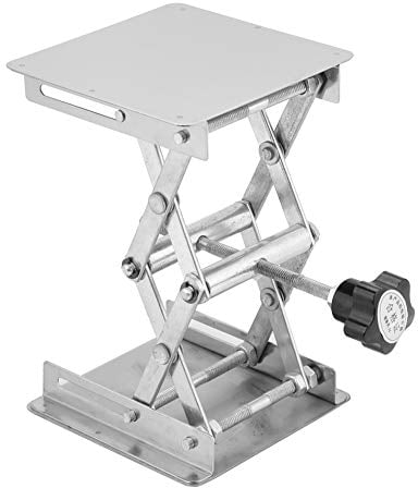 Laborhebebühne 100 x 100 mm Hubtisch Labor Hebebühne Plattform Halterung Rack Manuelle Hebebühne