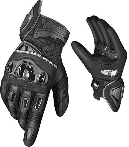 ILM Motorcycle Gloves for Men Women Touchscreen Riding Gloves WD01(Black,Large)