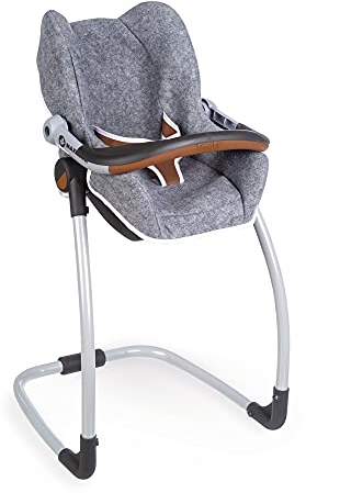 Smoby- Maxi-COSI Chaise Haute 3 en 1 pour poupée Gris, 240214