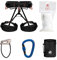Mammut 4 Slide Climbing Package | Klettersteigset, Mit Klettergurt, Karabiner, Sicherungsgerät, Chalk Bag und Chalk Balls, Ausrüstung zum Klettern, Absturzsicherung | M-XL