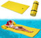 COSTWAY Flotador de Agua, Estera Flotante de Espuma XPE de 3 Capas，Resistente al Desgarro con Dispositivo para Recreación y Relajación en el Agua, para Mar, Lago, Piscina (220 x 90 cm, Amarillo)