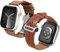 Spigen Enzo Bracelet de remplacement en Cuir Véritable Compatible avec Apple Watch Ultra 2/1 49mm, Series 10 46mm, Series 9/8/7/6/5/4/SE 45mm, 44mm - Marron Classique