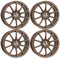 4x MB Design Felgen MF1 8.5Jx19 ET45 5x114,3 Bronze hell matt kompatibel mit Renault Fluence Laguna Latitude Megane Talisman