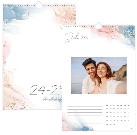 Colorage Fotokalender 2024 zum Selbstgestalten - Bastelkalender 2024, Kalender 2024 Familienplaner, Kalender 2024 Wandkalender a4 Ohne Jahr Geeignet für 10x15 cm Fotos