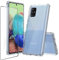 Niopiee für Samsung Galaxy A71 Hülle Kristallklar Stoßfest Handyhülle Hybrid Slim Hartcase mit Panzerglas Schutzfolie Ganzkörper Anti-Gelb Anti-Kratzer Telefon Schutzhülle Cover