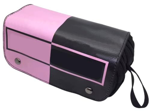 IOSCDH Federmäppchen Blackpink Mäppchen Tragbares with Zip,Große Kapazität Federmäppchen,Multifunktional Mäppchen,Kosmetik-Organizer,geeignet für Schule, Büro und Zuhause A