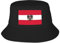 KWQDOZF Flagge von Österreich Bucket Hat Unisex Packable Outdoor Fashio Sunshade Fisherman Hat