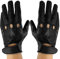 Zerimar reithandschuhe damen - Perforierte Fahrhandschuhe mit atmenden Fingerknöchel Löchern Handschuhe Weiche Leder Damen - Handschuhe Damen Leder - Ideal für Outdoor - Farbe Schwarz - Größe 8M
