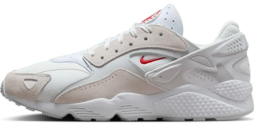Nike Men Air Huarache Runner Sneaker, Summit White University Red Photon Dust, 6.5 UK