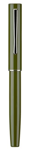 Hongdian C2 Fountain Pen Extra Fine Soft Nib, Dark Green & Classic Retro Design Metal Pen with Ink Converter