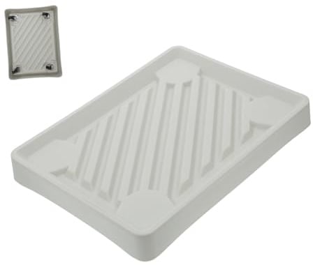 POPETPOP Support De Pot De Fleurs Rectangulaire Avec Roulettes Universelles Plastique Résistante Pour Plantes Intérieures Et Extérieures