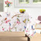 Arquiel Tischdecke Vogel, Tischdecken Rosa Blume Abwaschbar Wasserabweisend Rechteckige Tischtuch Tischdeck für Abendessen Haus Küche Esszimmer Party Dekoration FrüHling/Sommer(152 x 304 cm)
