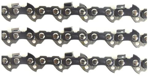 Nemura Set di 3 Catene per motoseghe - Compatibile con Stihl MS170 e altri - 50 Maglie di Trasmissione - Passo 3/8 Lp - Calibro 0,43 (1,1 mm) - Ricambi per attrezzi da giardino - Marca francese