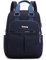 VARLIVOO Femmes Sac à Dos avec USB Port Cartable Sac à Dos Ordinateur Portable 13 Pouces Sacs D'école Collège Voyager Commuer Camping Imperméable Polyester Bleu Marine