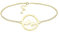 Sofia Milani - Damen Armband 925 Silber - vergoldet/golden - Berg Kreis Anhänger - B0327