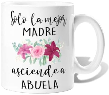 La Tostadora Tazas De Cafe Dia De La Madre Regalos Originales Para Mujer- Tazas Originales Para Regalar - Taza Yaya Regalo Abuela - Cosas Que Regalar a Tu Madre - Mejor Madre Asciende a Abuela