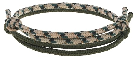 Made by Nami Pulsera de Cuerda Trenzada de 2 Piezas para Hombre y Mujer Juego de 2 Pulseras de Cuerda Náutica Impermeables y Ajustables (Set 3)