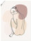 ARTLAND Wanddeko Poster & Kunstdrucke Wandposter DIN A3 Minimalismus Abstrakte Kunst Linie Frau Model Figur Rücken U4SD