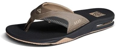 REEF Herren Fanning Flip-Flop, Fossil/Raven, 10