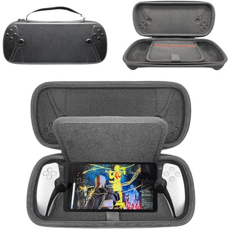 Hard Shell Carrying Case for Playstation Portal Compatible with Playstation 5 Remote Player Case Portable PS Portal Storage Case Waterproof Full Protection PS5 Portal Hard Travel Case
