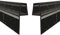 WITEN&NOCK 2er Set 200cm Duschdichtung schwarz mit extra langer Dichtfahne Ersatzdichtung für Duschtür Gerade Glasstärke 8-10 mm