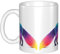 MKGOHLG Taza de cerámica con estampado de zorro estrellado para capuchino, latte, cereales, yogur, leche, bebidas calientes o frías, horno de microondas
