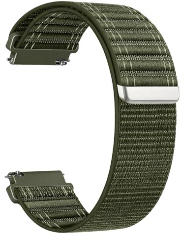 Aurrain 18mm 19mm 20mm 22mm Nylon Sport Band Watch Strap for Garmin/ID205L/Galaxy/Amazfit/Huawei/Coros,Unisex Replacement Watch Strap.