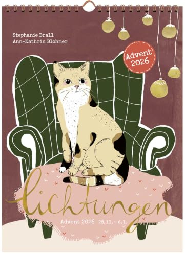 Lichtungen Advent 2026: Adventskalender mit kreativen Ideen, Rezepten, Handlettering, Upcycling-Tipps u.v.m., vom 28.11.2026 bis zum 6.1.2027