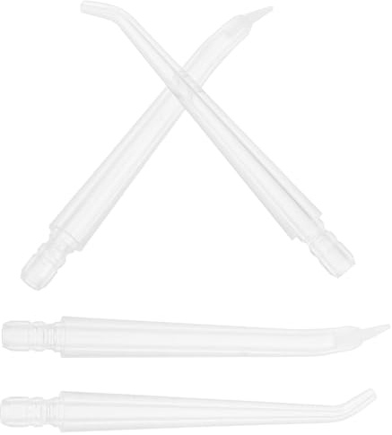 LIFKOME Water Flosser Replacement Tips Precision and Thorough Cleaning Nozzle Heads 4pcs for Oral Irrigator with Material Suitable for Daily Dental Care and Portable Irrigation Systems