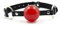 Hanyi Silikon Knebel Einstellbar Fetisch Ball Mund SM Ballknebel Mundknebel Sexspielzeug (Rot)